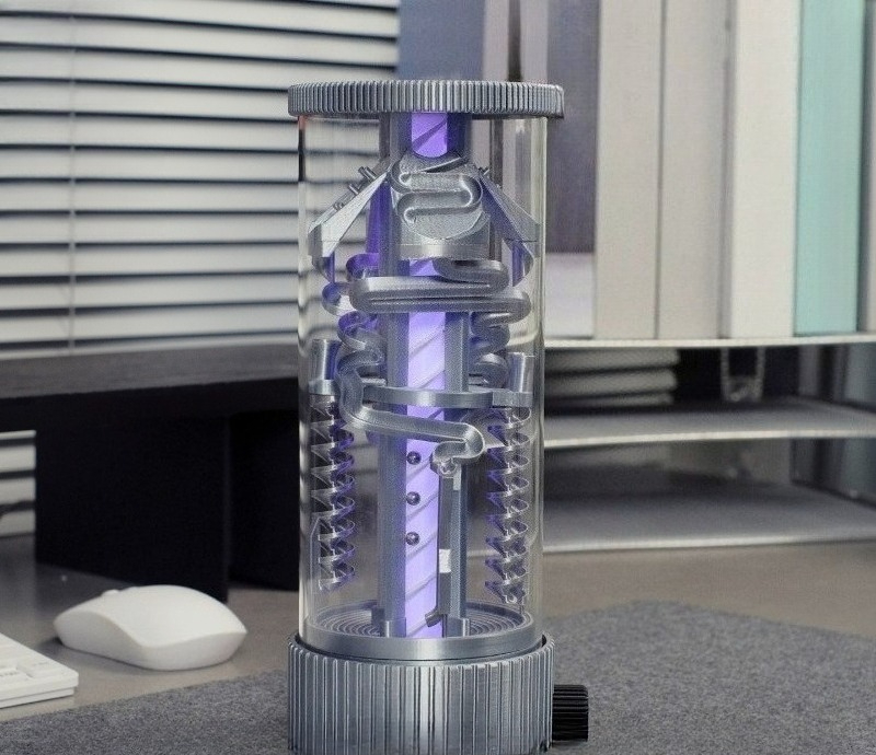 Home Office Lamp - โคมไฟตั้งโต๊ะลูกเหล็กหมุนได้ บรรเทาความเครียด ไฟ RGB ควบคุมด้วยรีโมท ใช้เป็นไฟกลางคืน