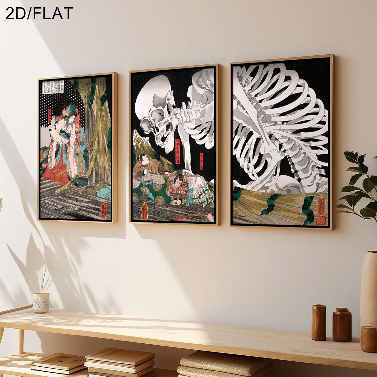 3 ชิ้น ภาพพิมพ์บนผ้าใบลาย Taki - Home Office Image บทวิจารณ์และราคา