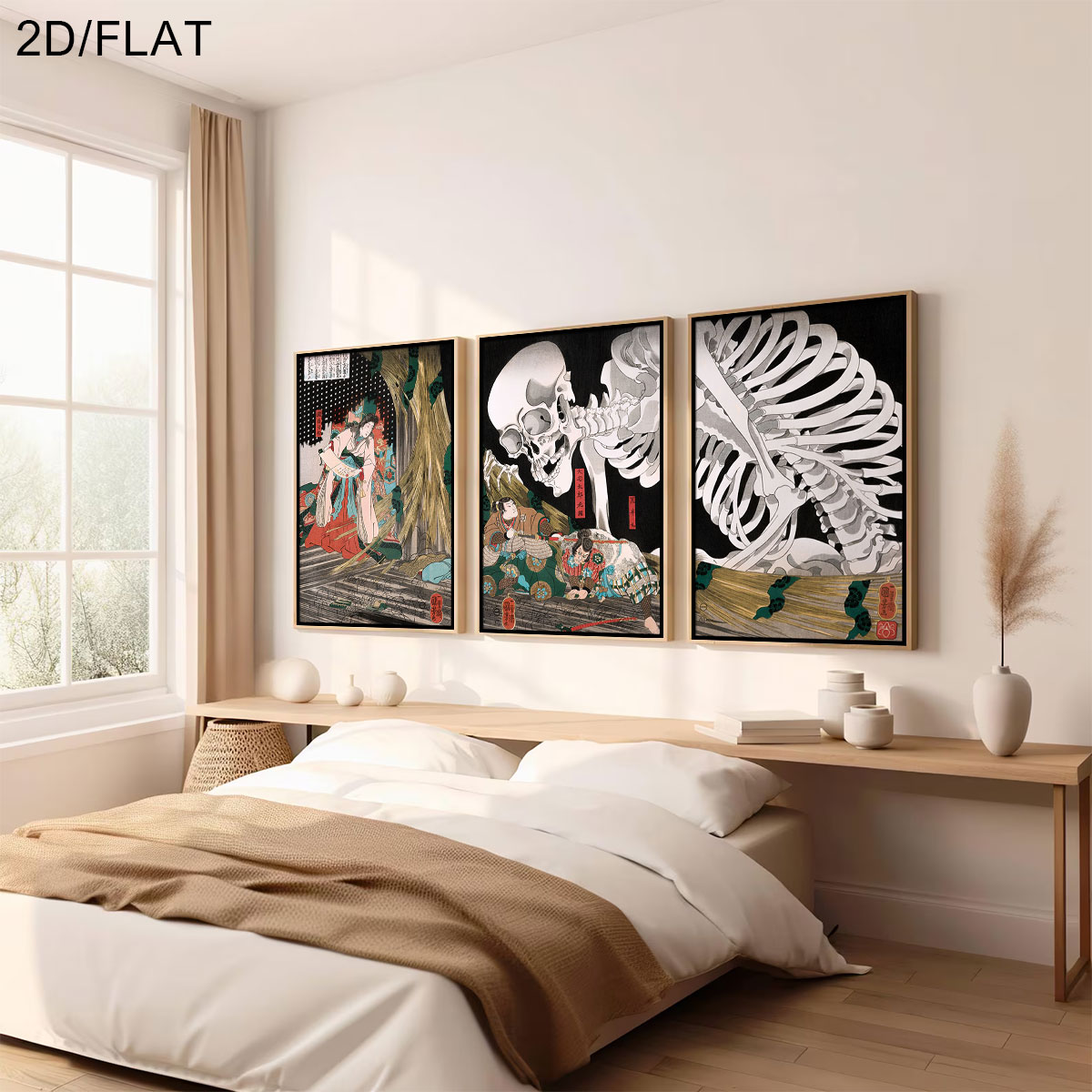 3 ชิ้น ภาพพิมพ์บนผ้าใบลาย Taki - Home Office Image บทวิจารณ์และราคา