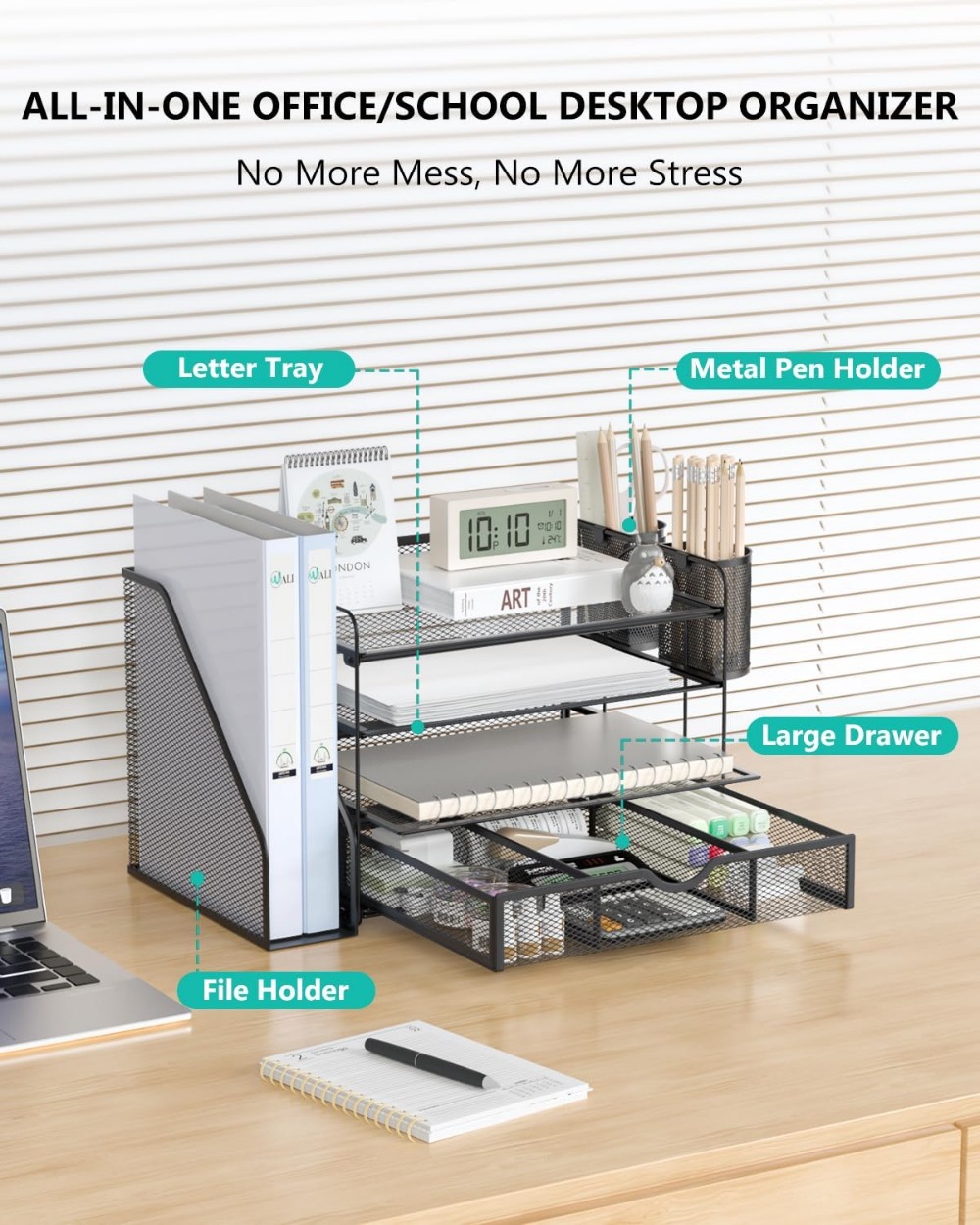 ที่จัดเก็บเอกสารแบบตั้งโต๊ะ 4  - Home Office Image บทวิจารณ์และราคา