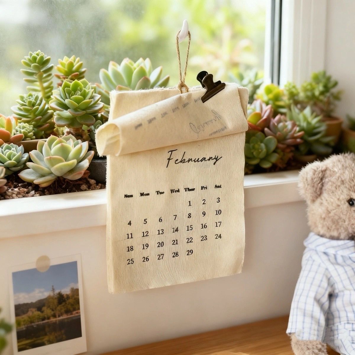 ปฏิทินผ้าฝ้ายปี 2026 สไตล์เกาห - English Home Office บทวิจารณ์และราคา