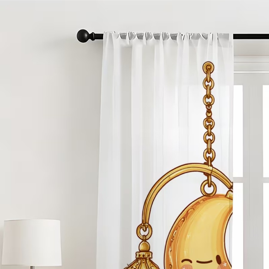 ผ้าม่านโปร่งแสงพิมพ์ลายดิจิตอล - Home Office Lamp บทวิจารณ์และราคา