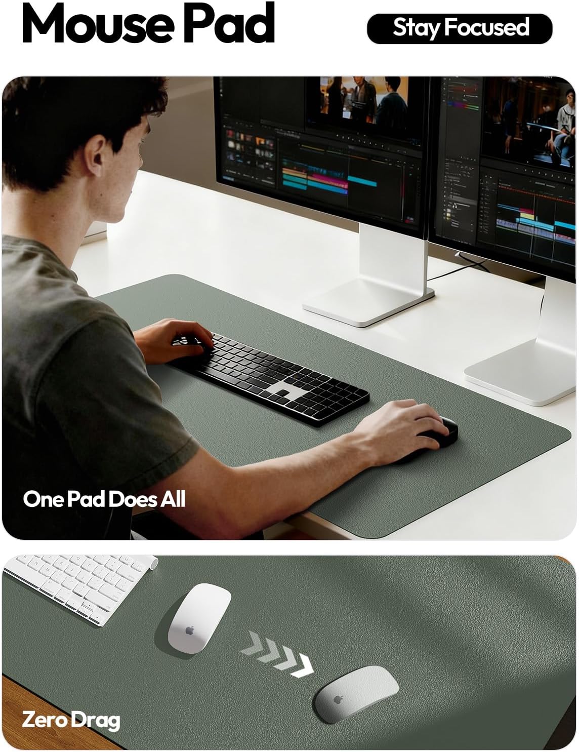 แผ่นรองโต๊ะหนัง, แผ่นรองเมาส์ข - Home Office Image บทวิจารณ์และราคา