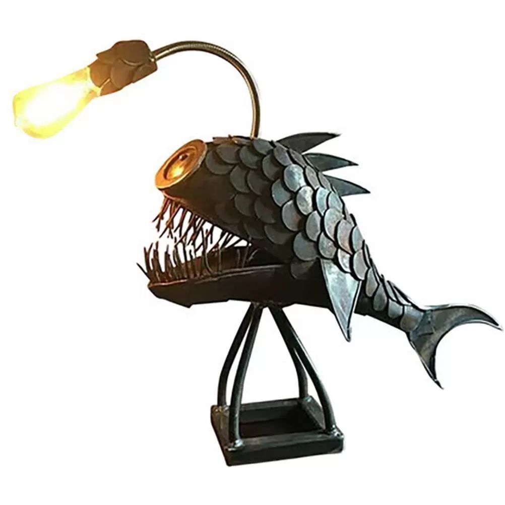 โคมไฟตั้งพื้นรูปปลาตกปลา สไตล์ - Home Office Lamp บทวิจารณ์และราคา